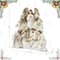 Glitzhome® 13" Ivory & Gold Resin Nativity Figurine